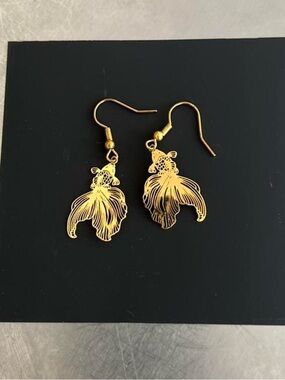 Koi Fish Dangle Earrings - Elegant Women's Jewelry